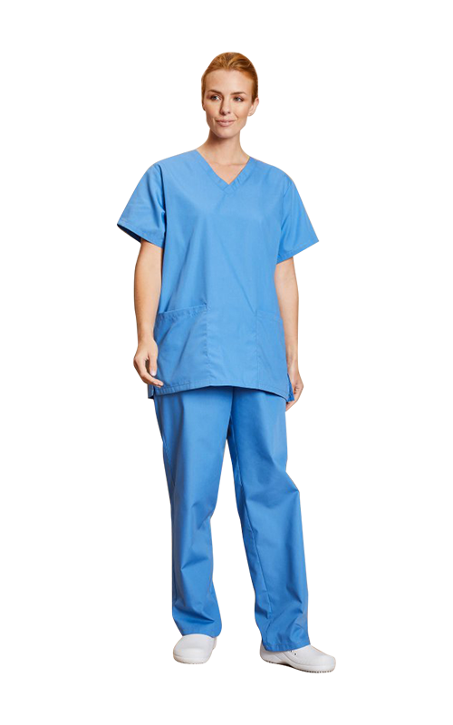 Celana Scrub Ringan Unisex, Hospital Blue
